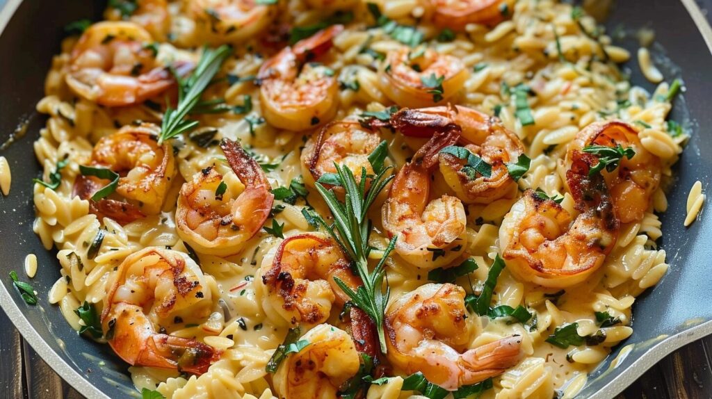 Creamy Shrimp Orzo: A Simple Gourmet Dinner