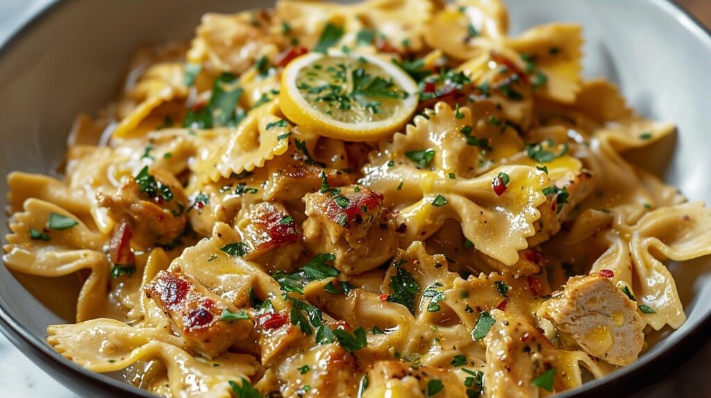 Cowboy Butter Lemon Chicken Bowties