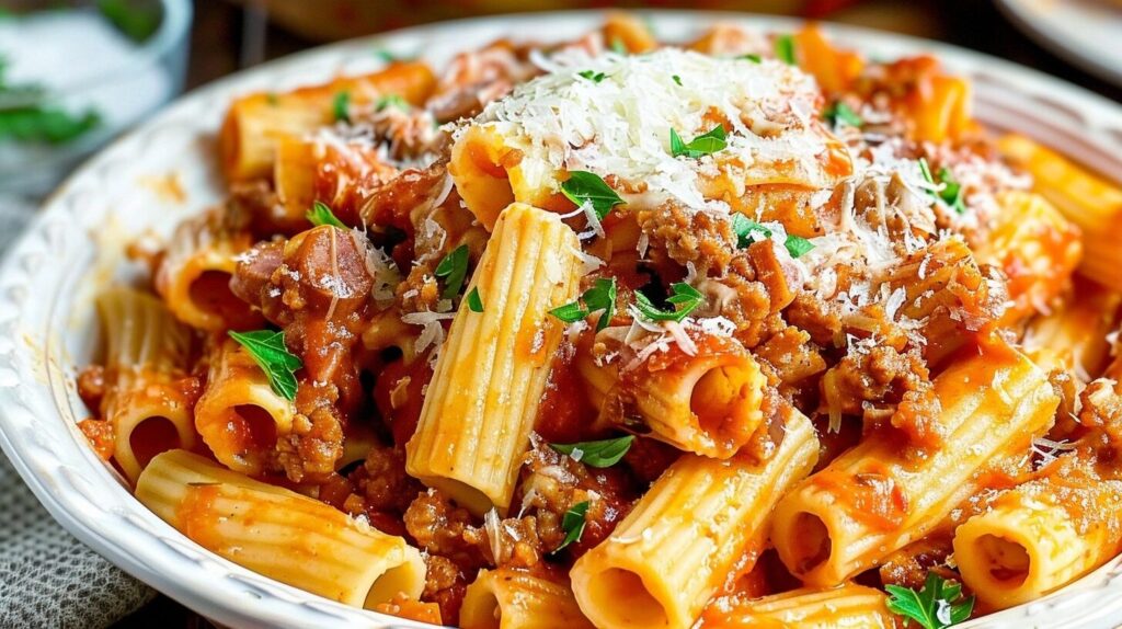 Italian Sausage Rigatoni Pasta