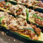 Ground Beef Zucchini Boats