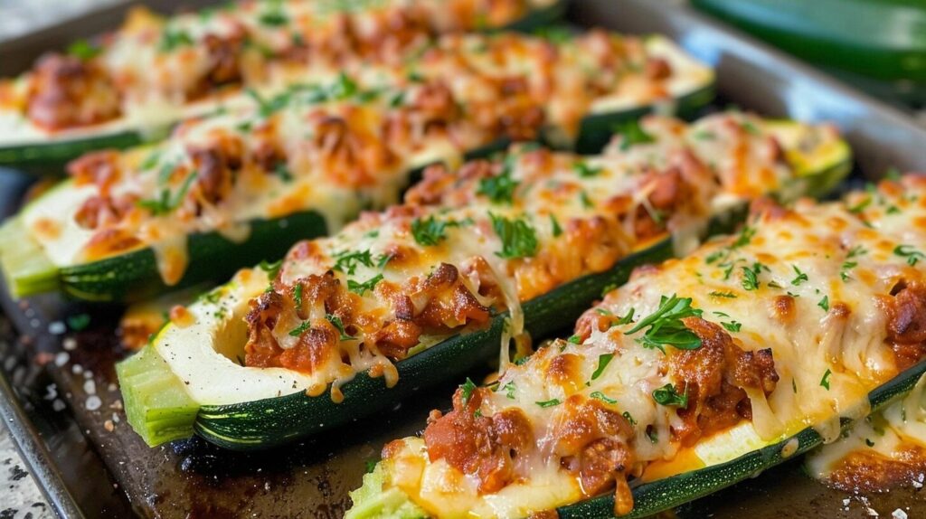 Italian Zucchini Boats for a Healthy Dinner