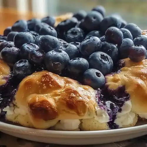High Protein Blueberry Cloud Bread with Cottage Cheese