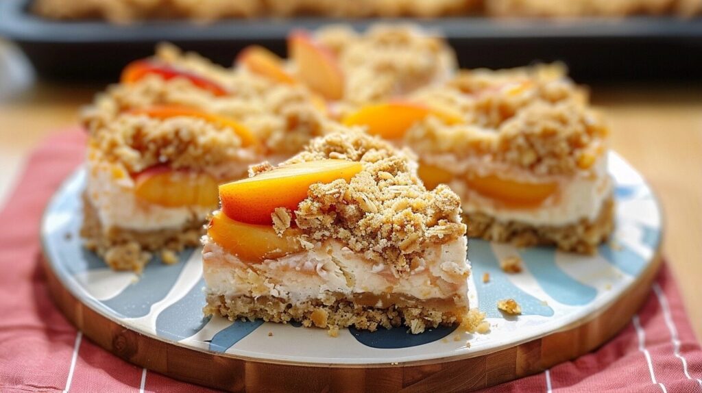 Peach Crumble Cheesecake for Summer Dessert Lovers