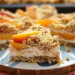 Peach Crumble Cheesecake for Summer Dessert Lovers