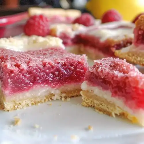 Raspberry Lemonade Bars for Refreshing Summer Treats