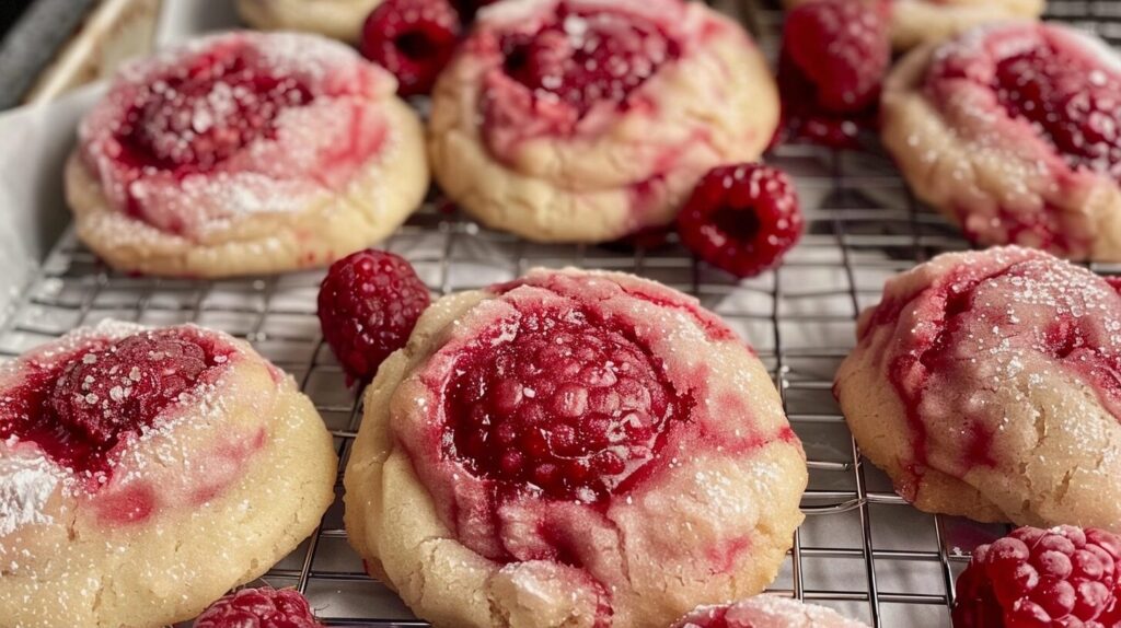 Soft Raspberry Sugar Cookies