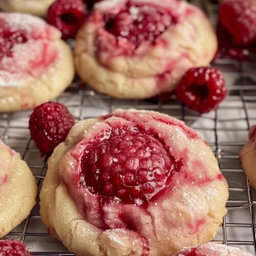 Soft Raspberry Sugar Cookies