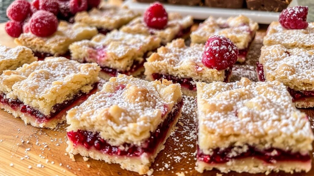 Raspberry Shortbread Bars