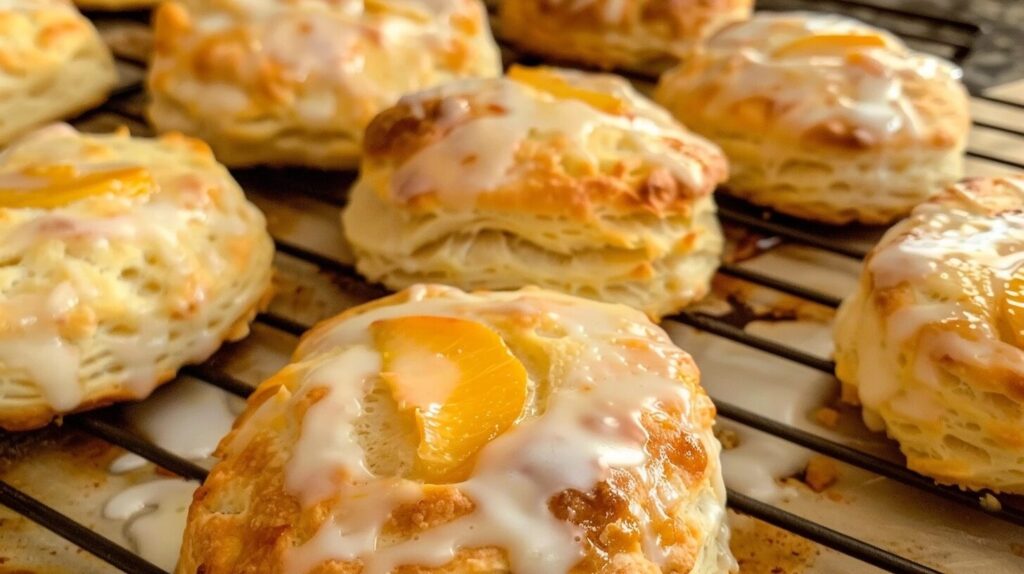 Peach Buttermilk Biscuits