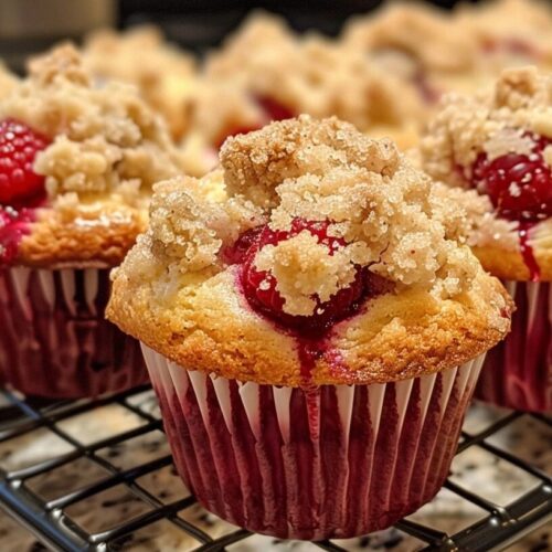Raspberry Streusel Muffins: A Golden Berry Breakfast Treat
