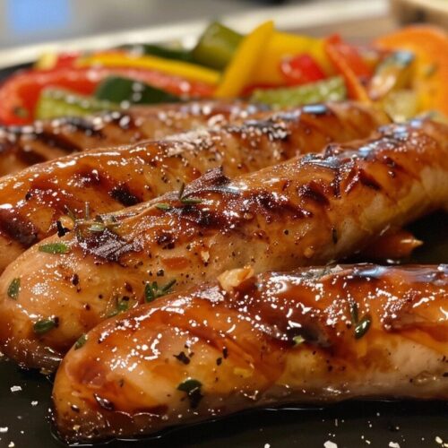 Honey Garlic Kielbasa with Veggies