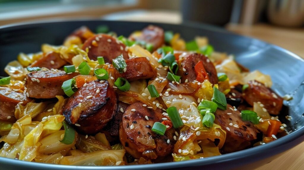 Sausage and Cabbage Stir Fry
