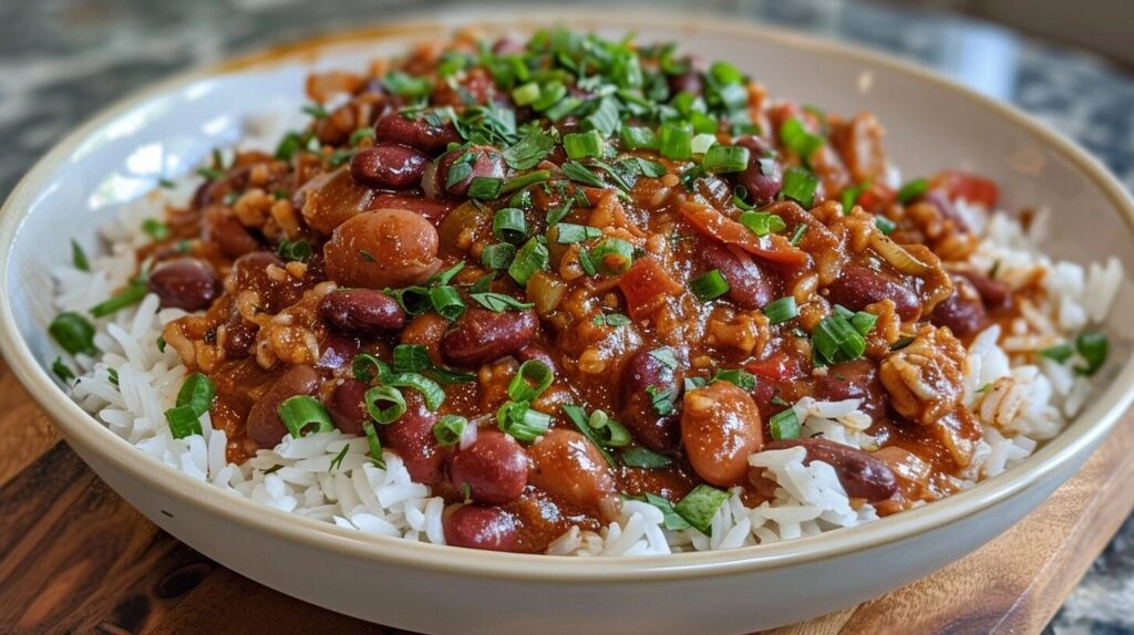 Red beans and rice for a comforting homemade dinner