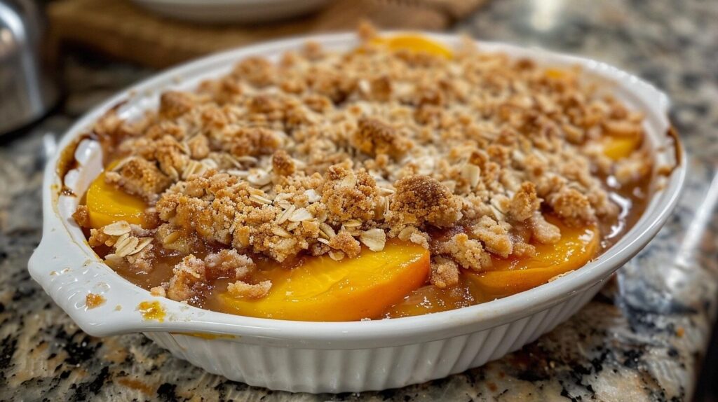 Brown Sugar Peach Crisp