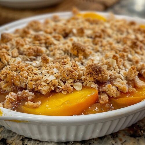 Brown Sugar Peach Crisp