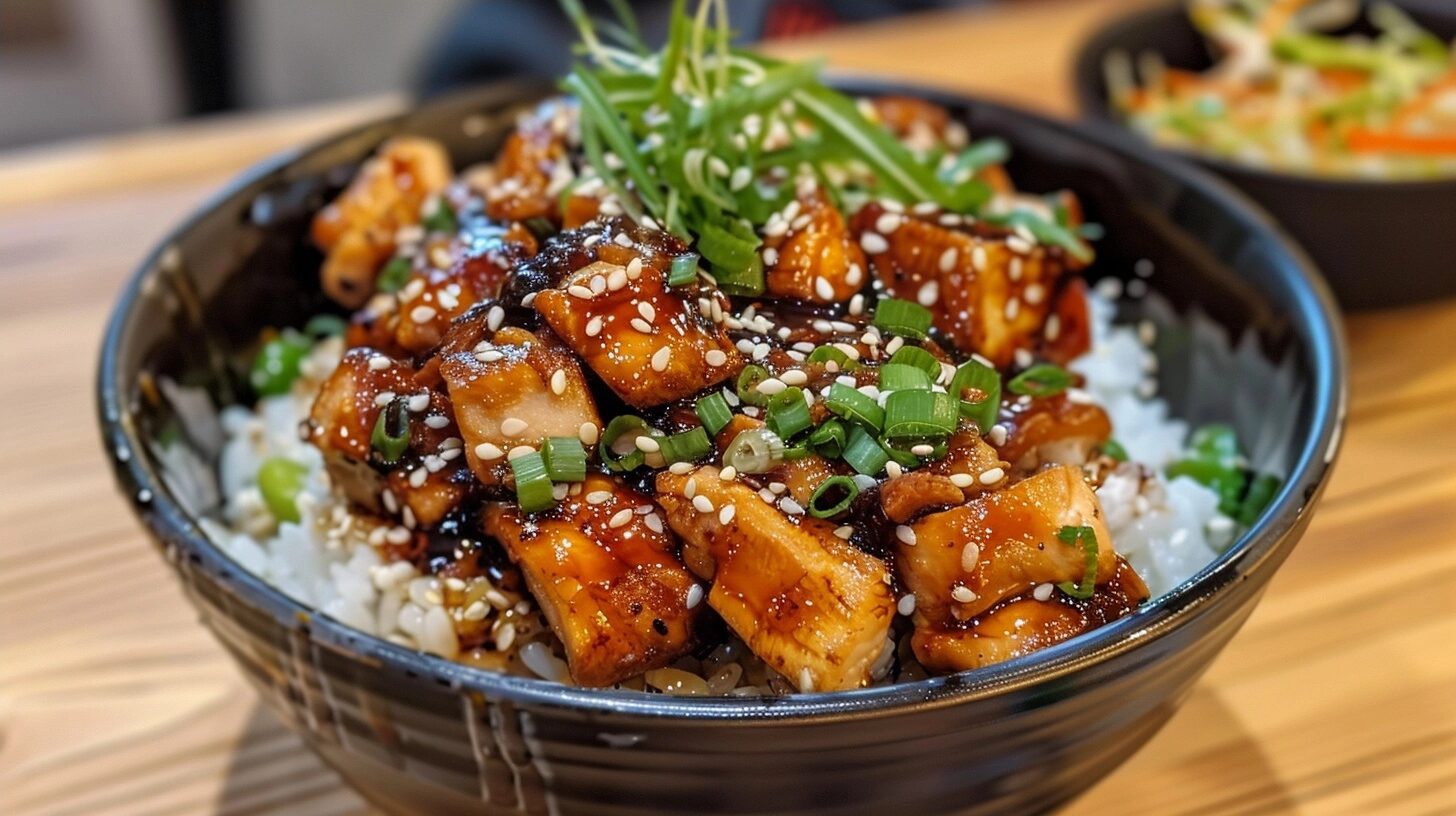 Sticky Chicken Rice Bowls