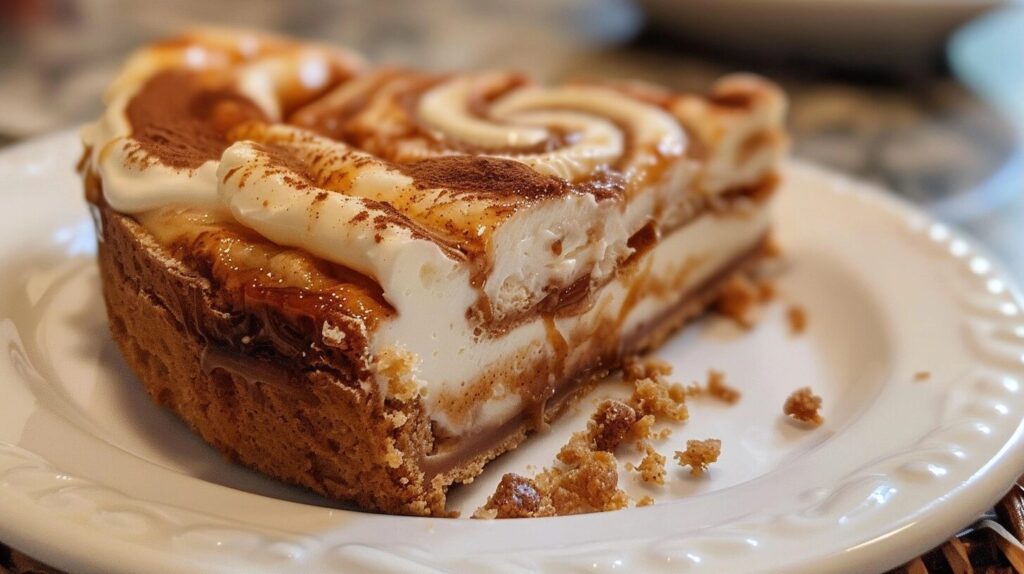 Cinnamon Roll Honeybun Cheesecake