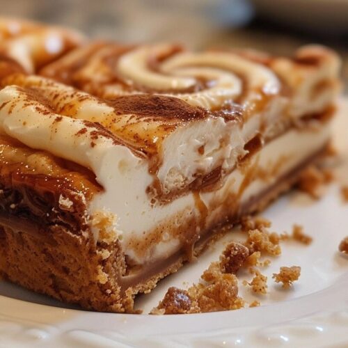 Cinnamon Roll Honeybun Cheesecake