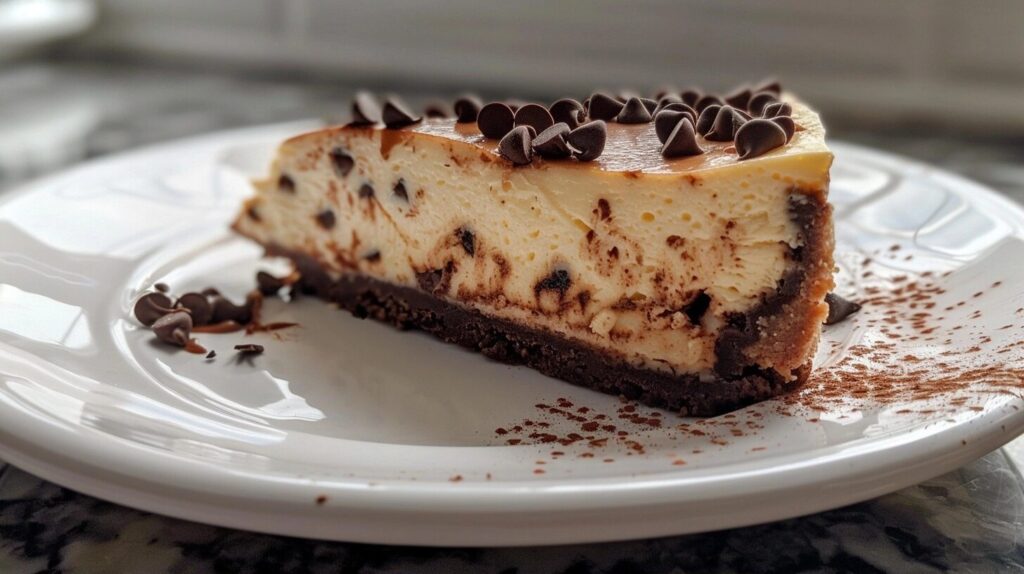 Caramel Chocolate Chip Cheesecake