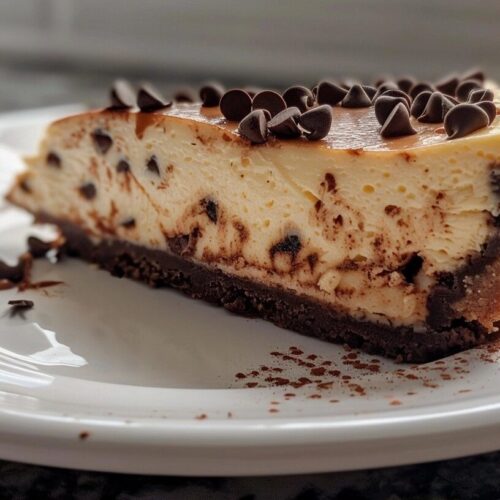 Caramel Chocolate Chip Cheesecake