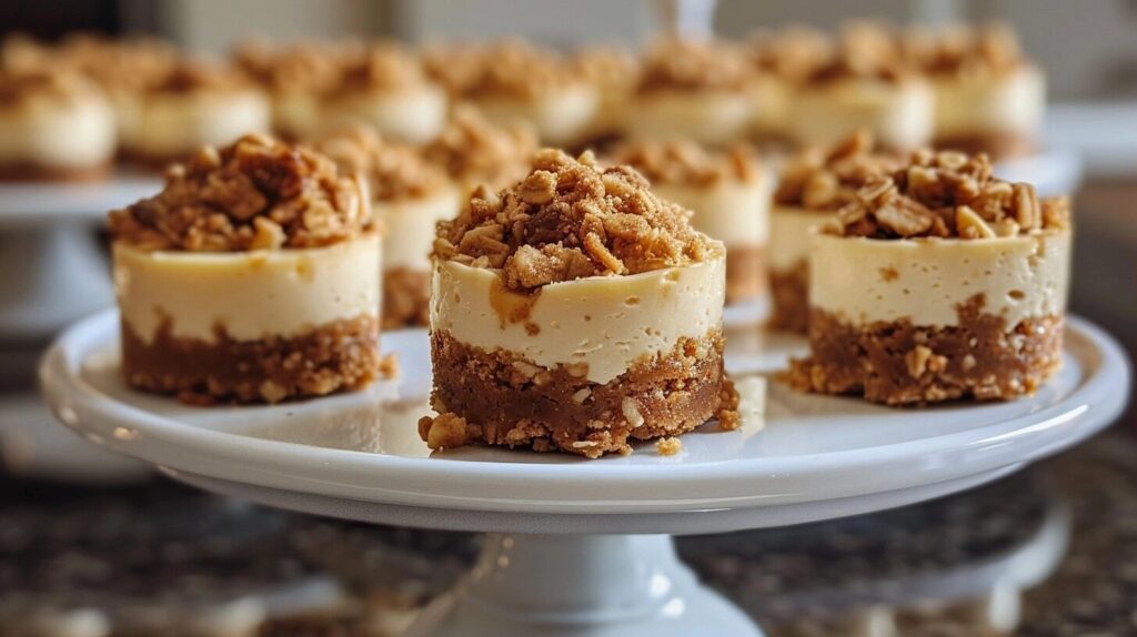 Apple Crisp Mini Cheesecakes