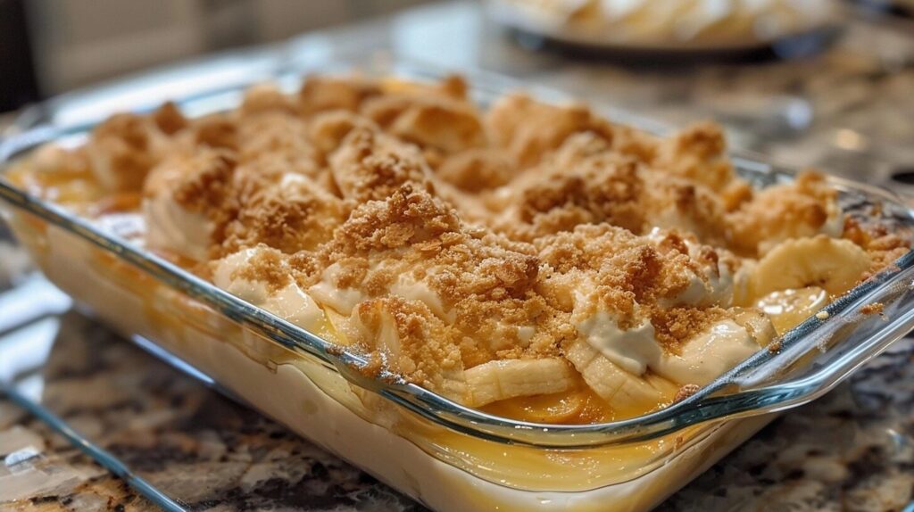 Banana Cream Cheese Cobbler