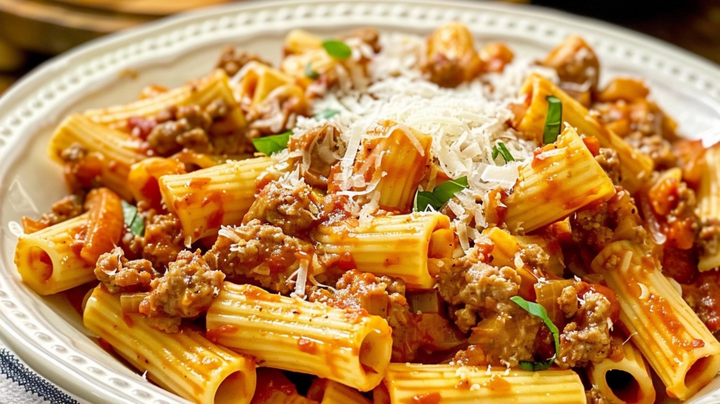 Rigatoni with Italian Sausage for a Cozy Dinner