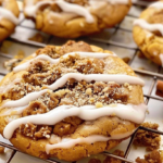 Pumpkin Coffee Cake Cookies with Cinnamon Streusel