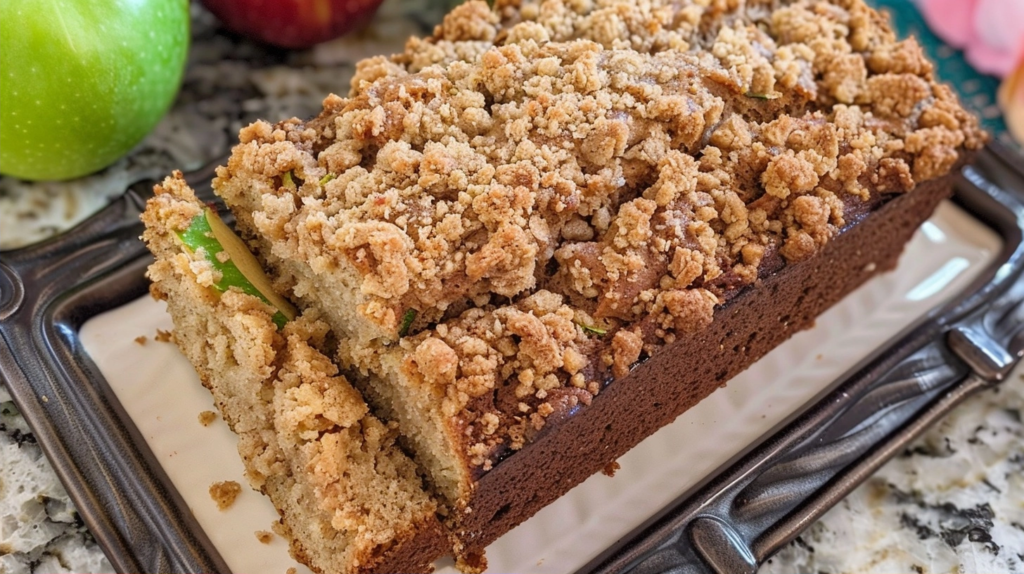Streusel Apple Zucchini Bread
