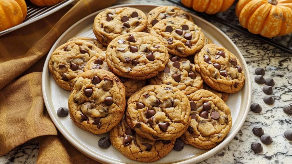 Brown Butter Pumpkin Chocolate Chip Cookies