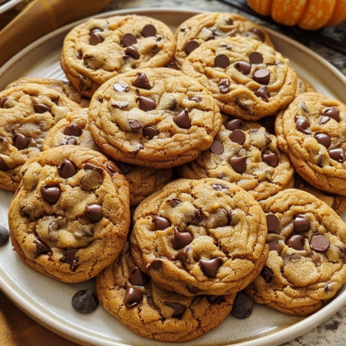 Brown Butter Pumpkin Chocolate Chip Cookies
