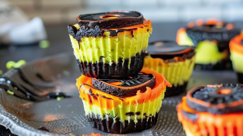 Mini Halloween Cheesecakes
