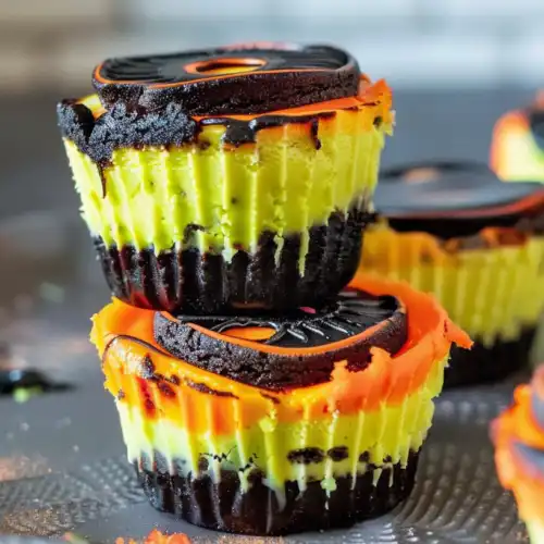 Mini Halloween Cheesecakes