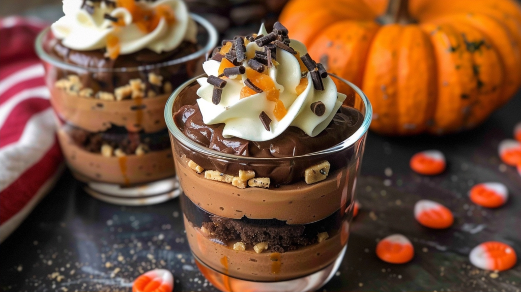 Pumpkin Patch Dirt Cups for Autumn