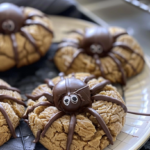 Peanut Butter Spider Cookies for Halloween Treats