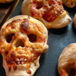 Halloween Pizza Skulls for Spooky Dinner Fun