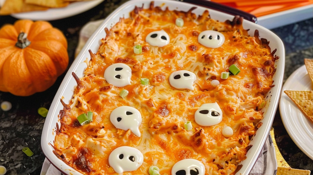Halloween Buffalo Chicken Dip