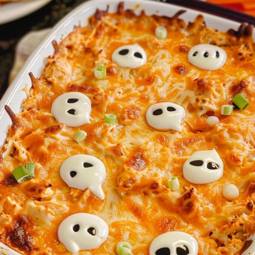 Halloween Buffalo Chicken Dip