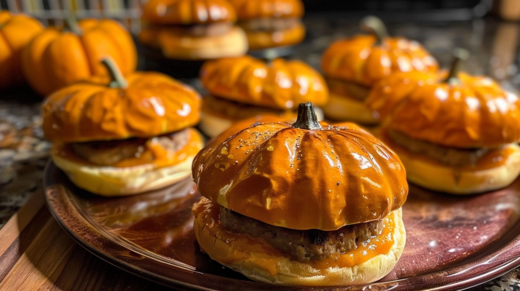 Pumpkin Shaped Sliders for Fall Gatherings