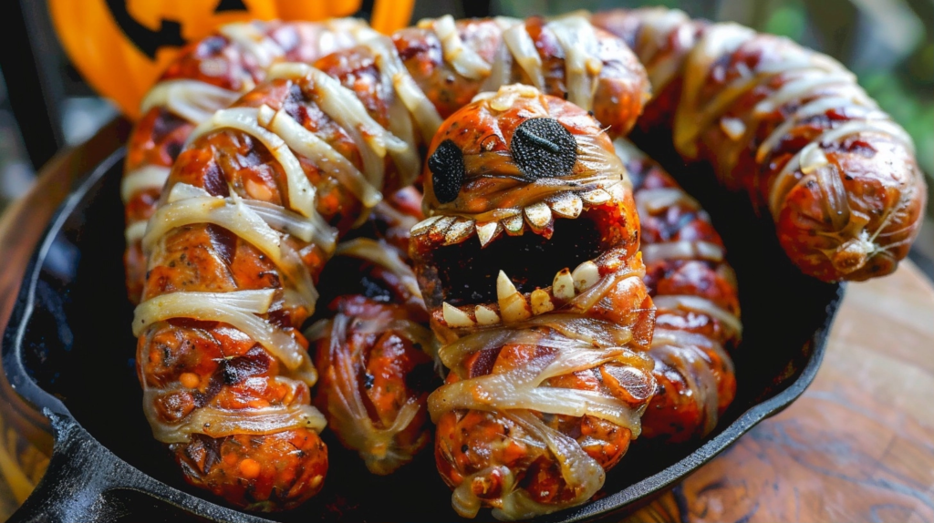 Halloween Sausage Recipe: Mummy Meatballs