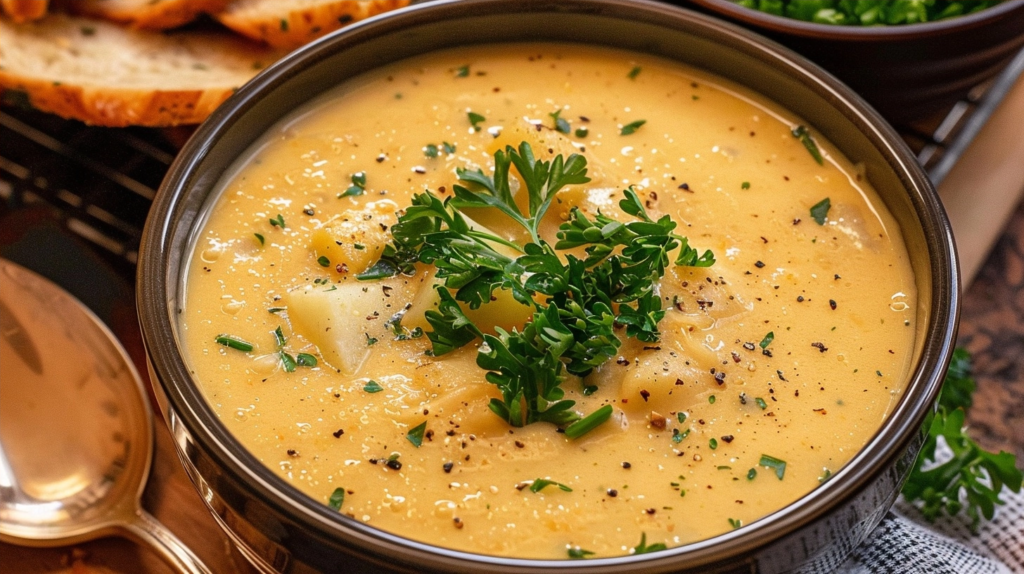 Cheddar & Herb Potato Soup