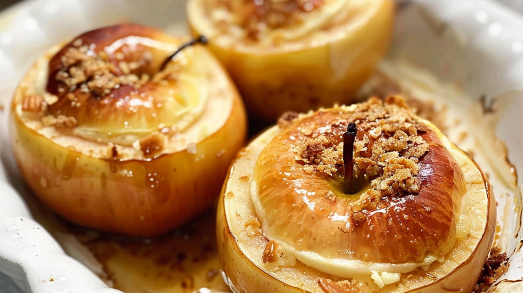 Cheesecake Stuffed Baked Apples for Cozy Evenings