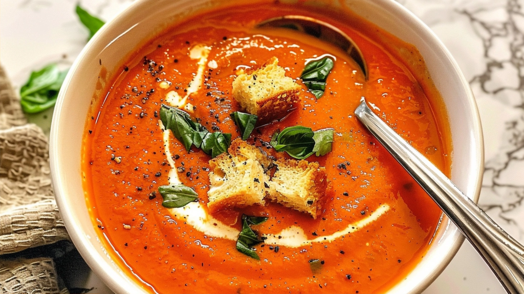 Roasted Tomato Soup for Cozy Weeknights