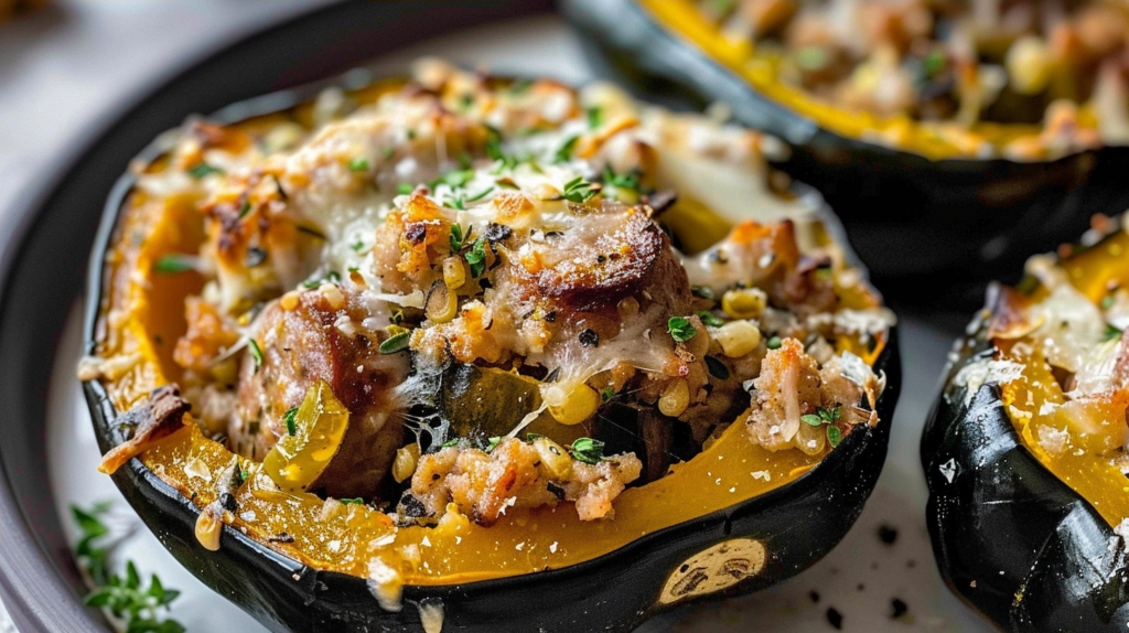 Sausage Stuffed Acorn Squash for Cozy Dinners