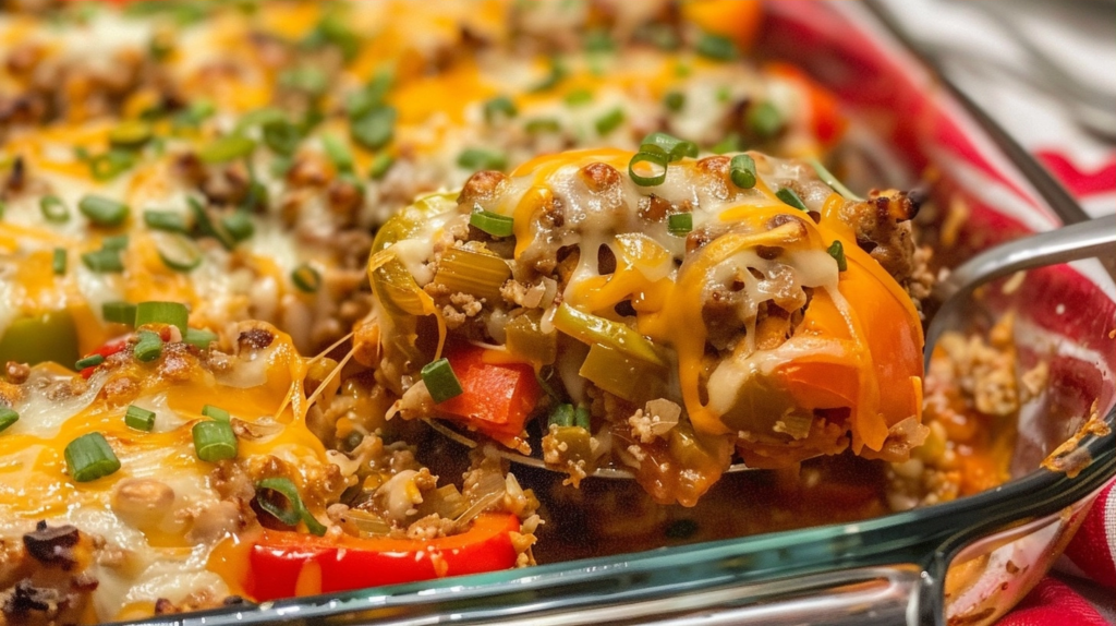 Stuffed Pepper Casserole: A Comforting Family Dinner
