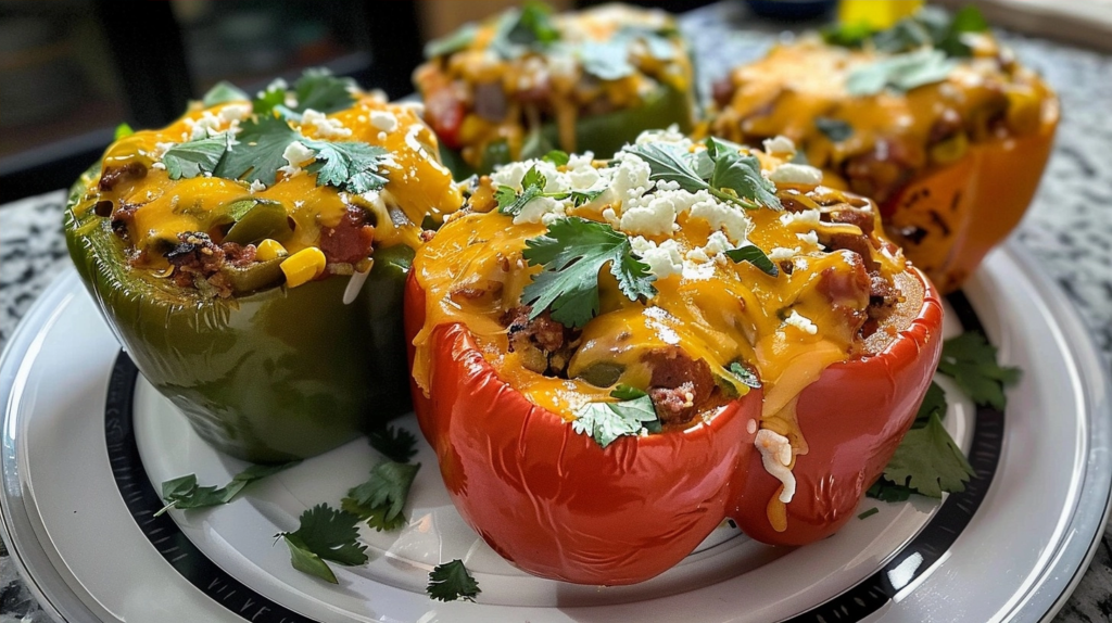 Cheesy Taco Stuffed Peppers for a Flavorful Dinner