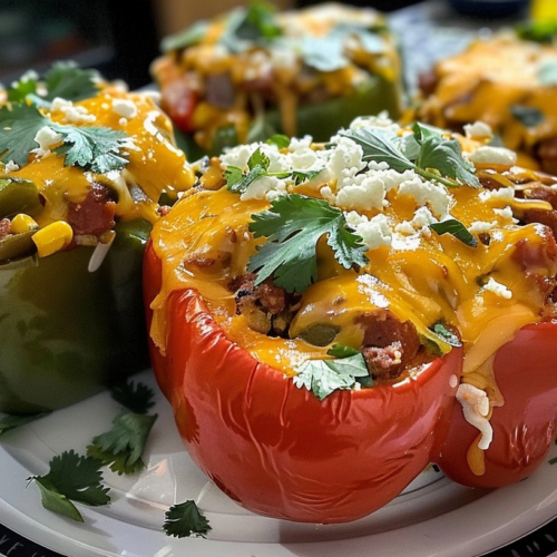 Cheesy Taco Stuffed Peppers for a Flavorful Dinner
