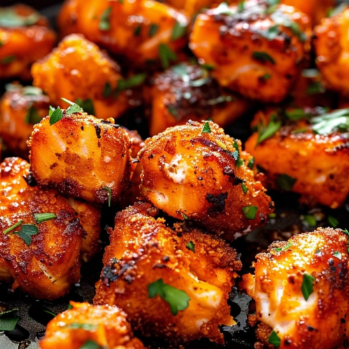 10 Minute Air Fryer Salmon Bites
