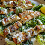 Garlic Bread Chicken Caesar Salad Recipe