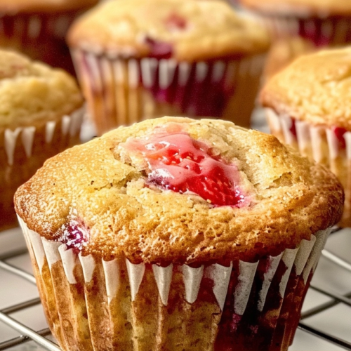 Strawberry Protein Muffins for Healthy Mornings